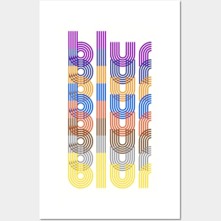 Blur Album Colours Repeating Print Posters and Art